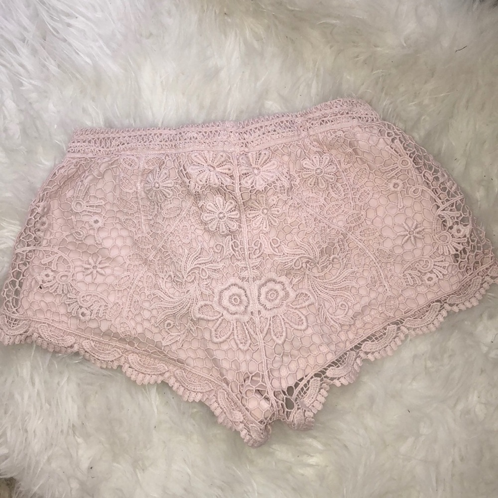 H&M conscious collection crochet pink shorts - Picture 4 of 5